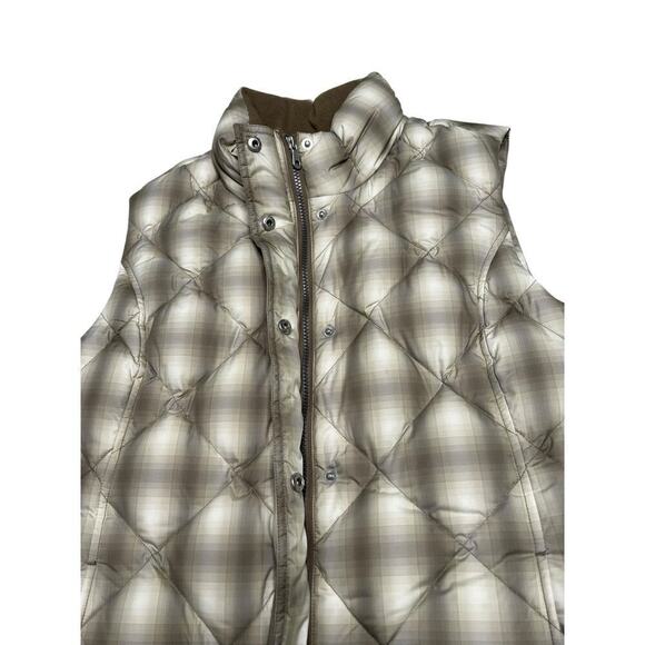 Eddie Bauer Women’s EB700 Fill Plaid Puffer Vest - Goose Down Fill Neutral - XL‎ - Picture 3 of 10